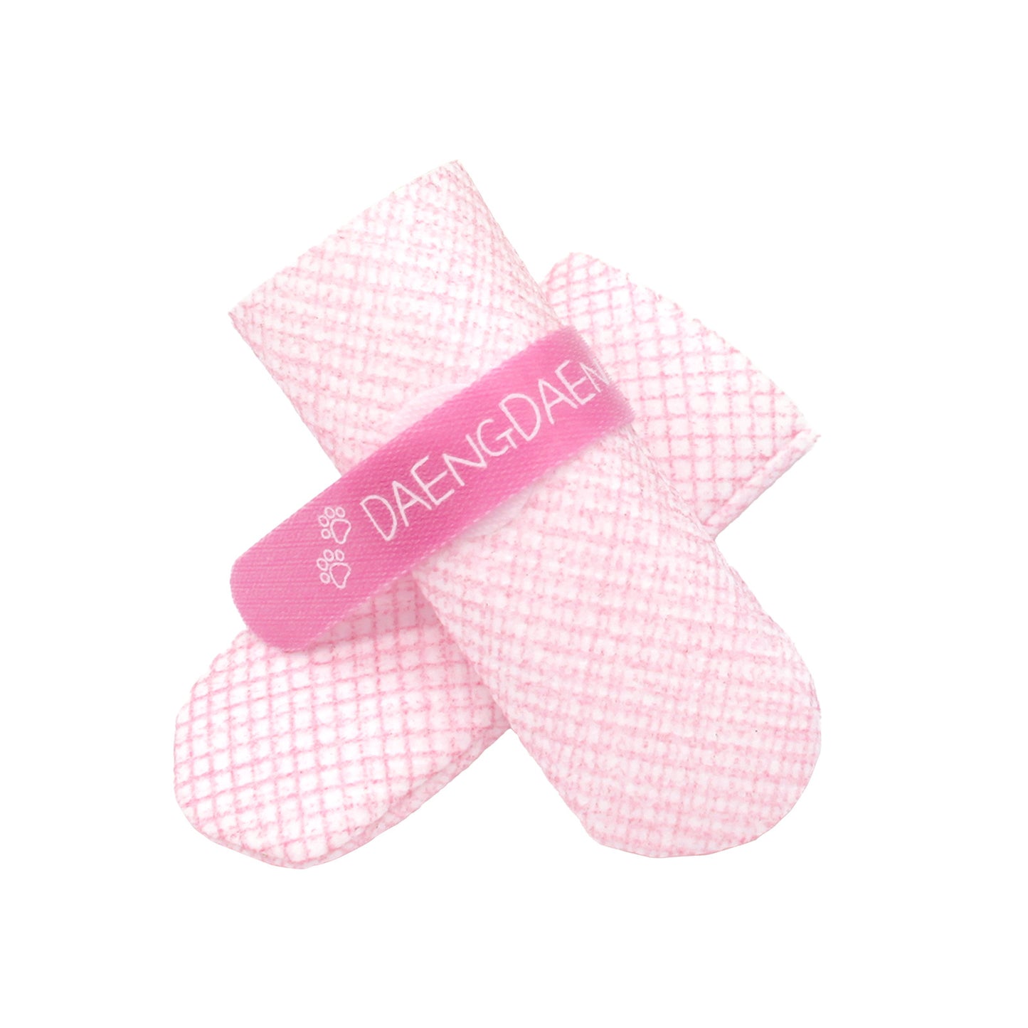 daeng-daeng-shoes-28pc-xs-pink-dog-shoes-waterproof-disposable-boots-anti-slip-socks www.mallsonline.com.au