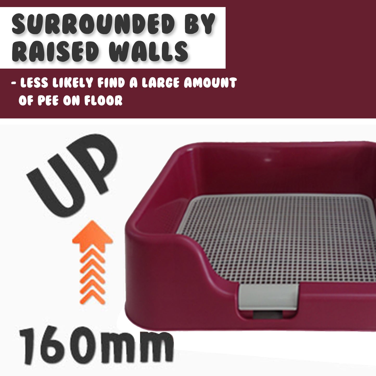 ps-korea-wine-dog-pet-potty-tray-training-toilet-raised-walls-t1 www.mallsonline.com.au