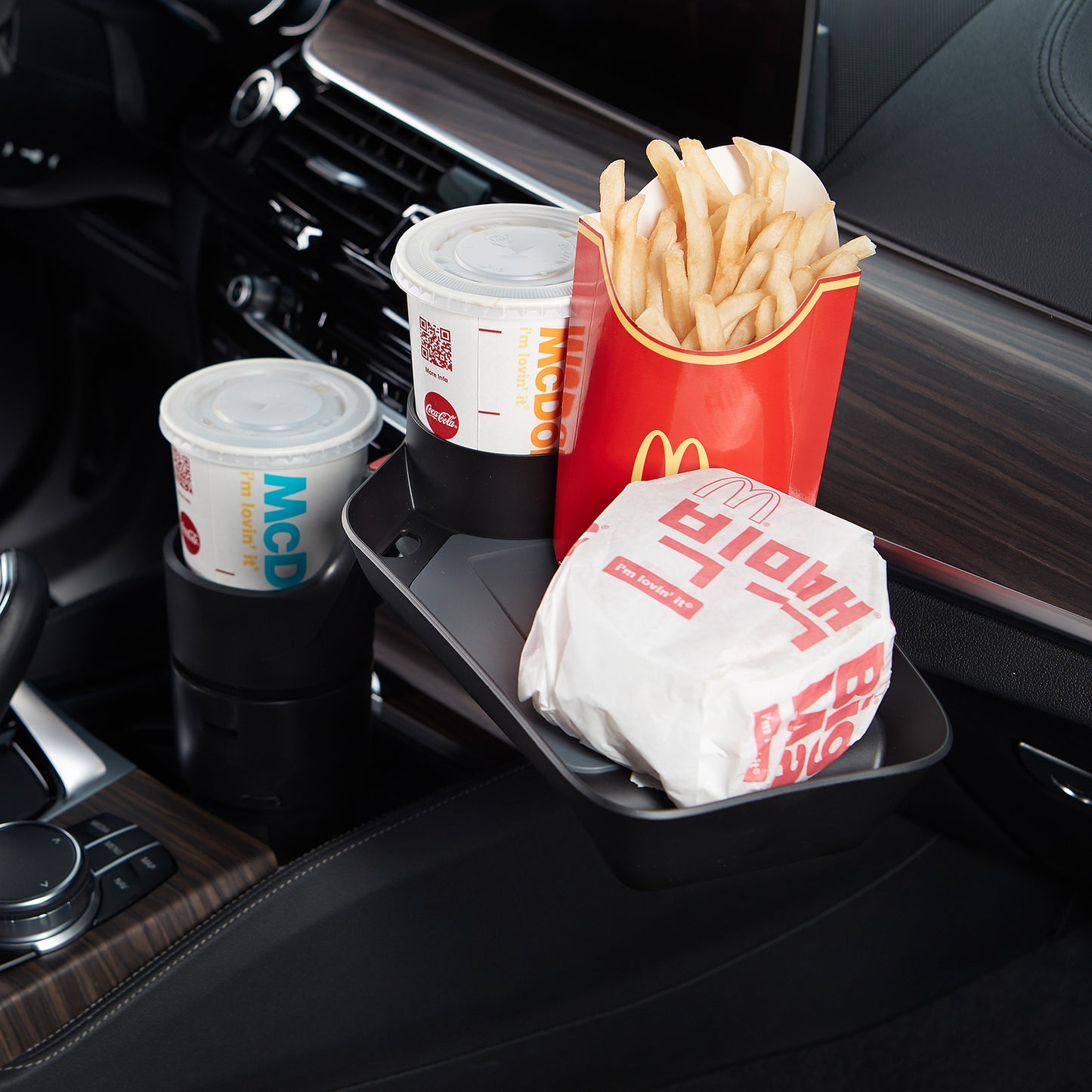 kustom-10w-car-cup-holder-extension-fast-wireless-charger-tray at www.mallsonline.com.au