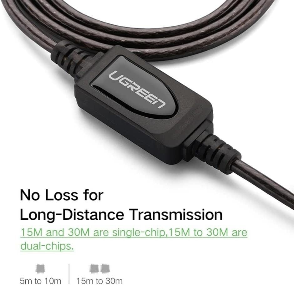 ugreen-10321-usb-2-0-active-extension-cable-with-chipset-10m at www.mallsonline.com.au
