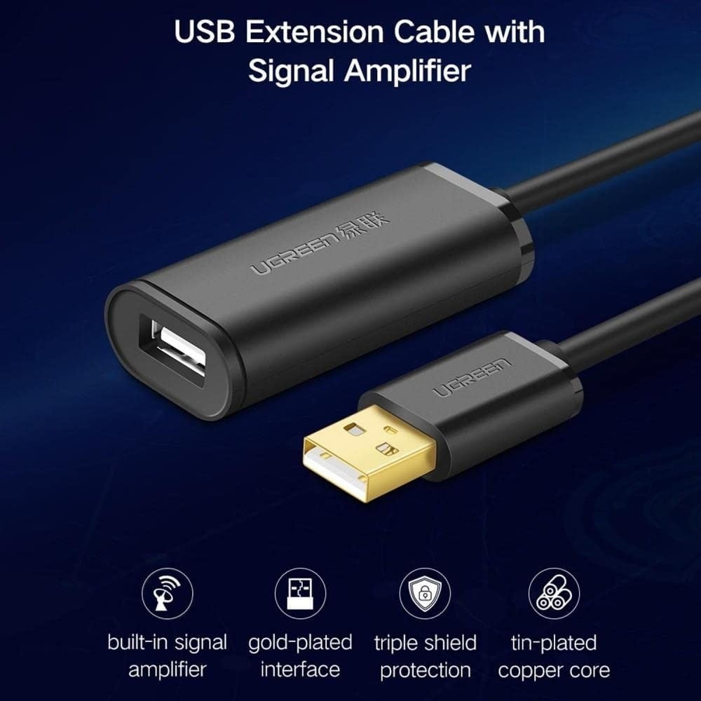 ugreen-10321-usb-2-0-active-extension-cable-with-chipset-10m at www.mallsonline.com.au