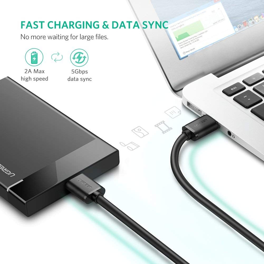 ugreen-usb-3-0-a-male-to-micro-usb-3-0-male-cable-black-0-5m-10840 at www.mallsonline.com.au