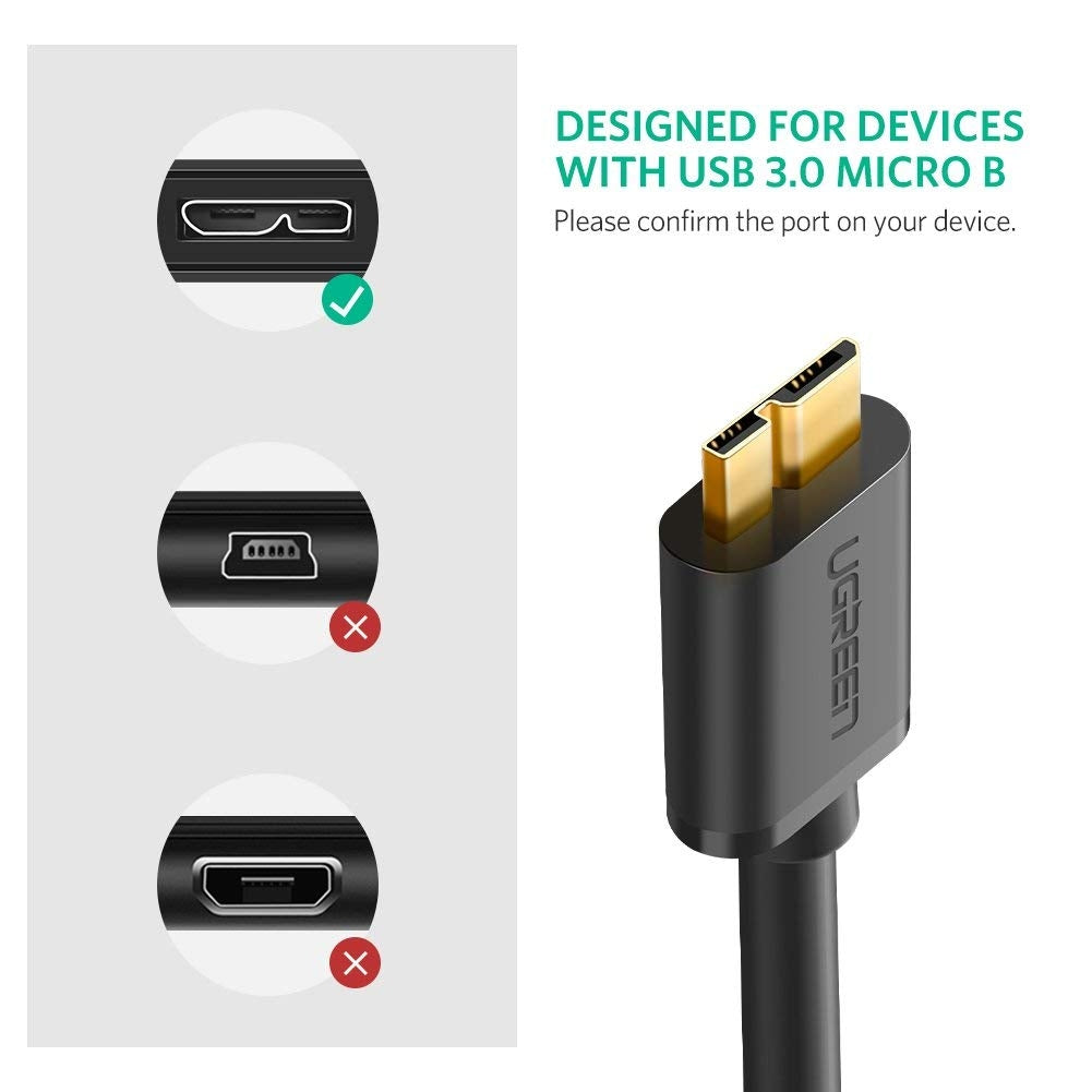 ugreen-usb-3-0-a-male-to-micro-usb-3-0-male-cable-black-0-5m-10840 at www.mallsonline.com.au