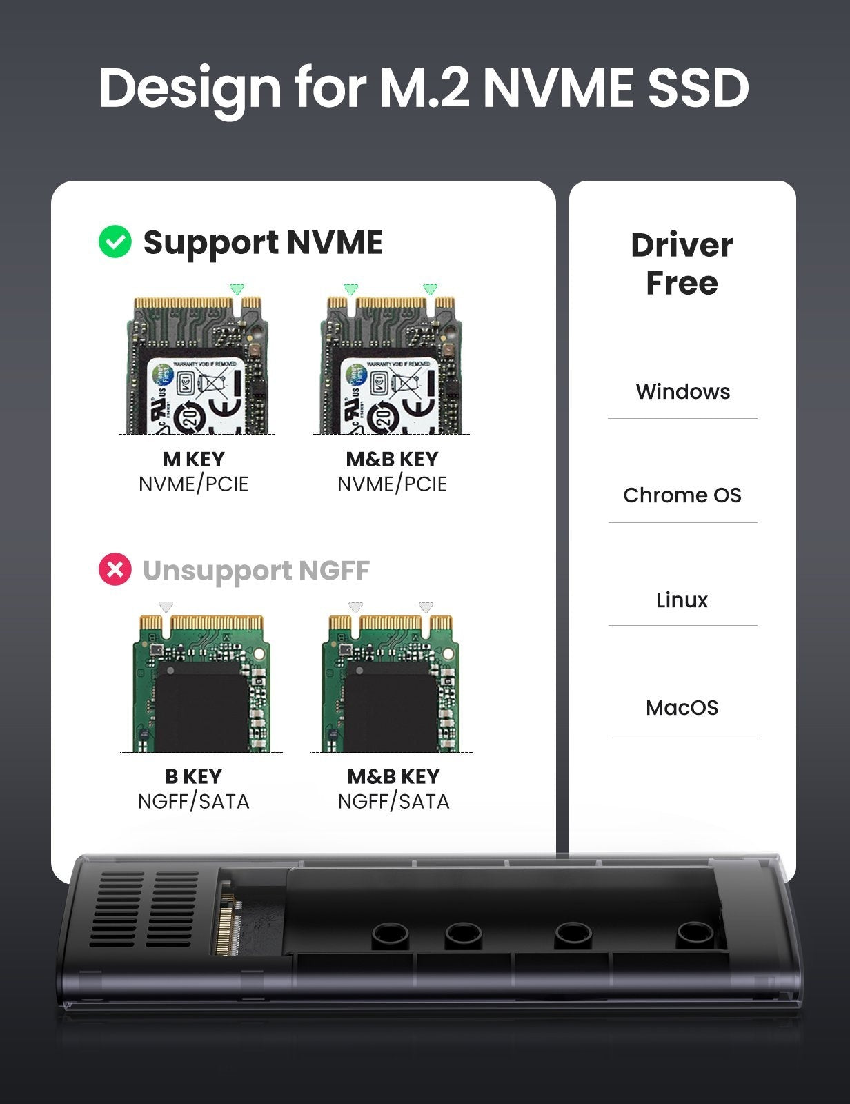 ugreen-10902-m-2-pcie-nvme-ssd-enclosure at www.mallsonline.com.au