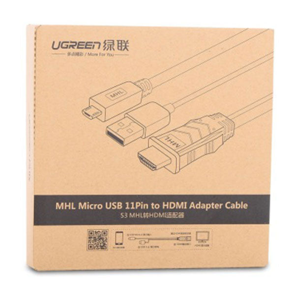 ugreen-mhl-micro-usb-11-pin-to-hdmi-adater-cable-2m-20139 at www.mallsonline.com.au