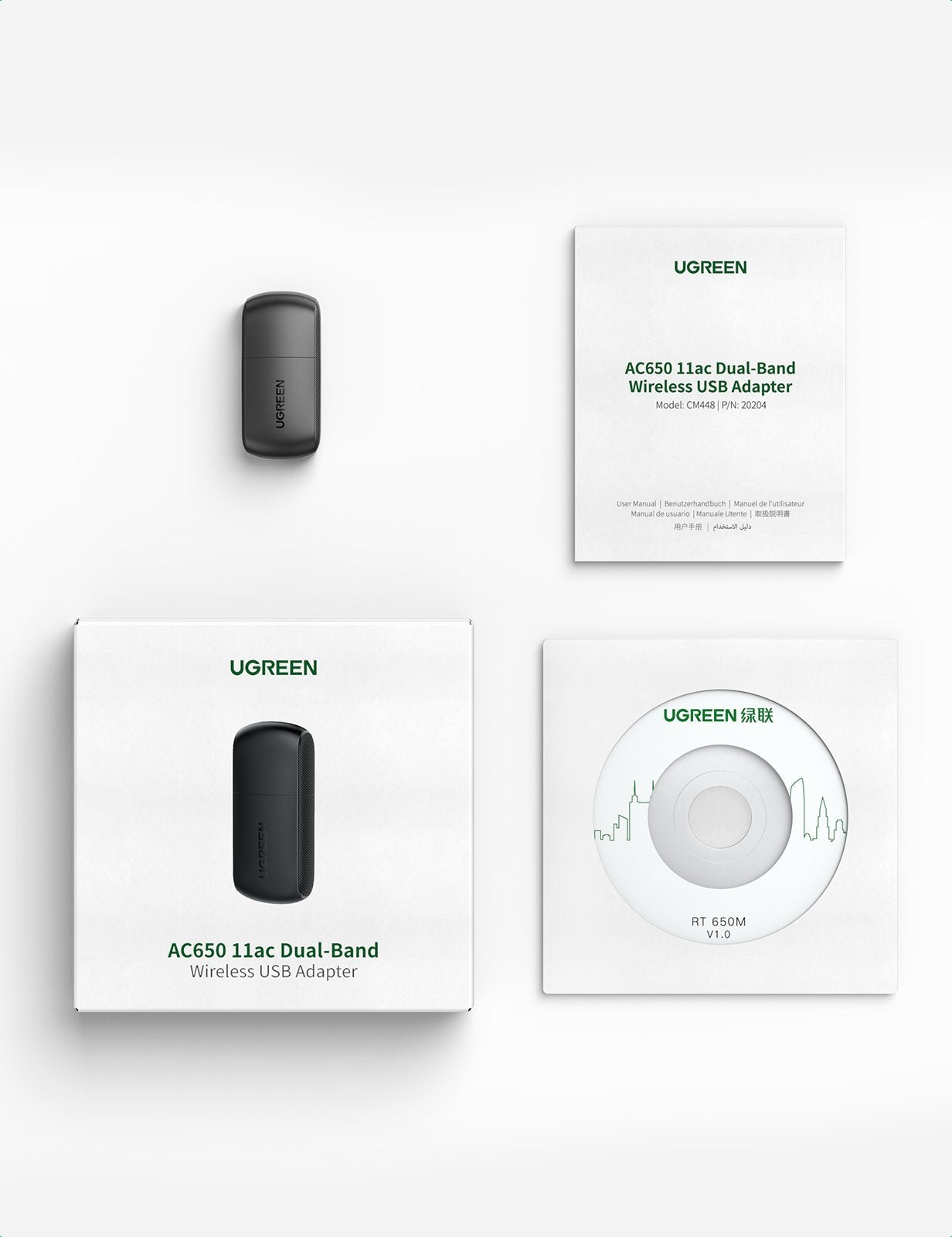 ugreen-20204-ac650-dual-band-usb-wlan-adapter at www.mallsonline.com.au