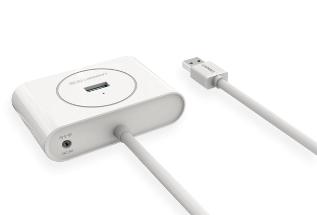 ugreen-usb-3-0-4-ports-hub-white-1m-20283 at www.mallsonline.com.au
