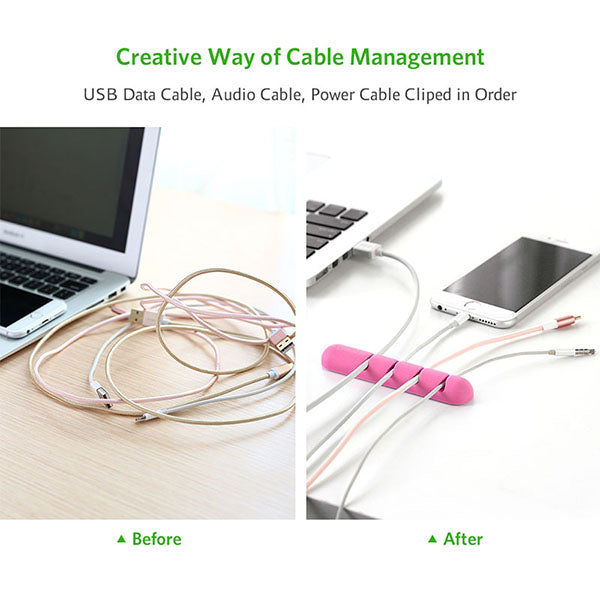 ugreen-cable-organizer-2pcs-pack-pink-30483 at www.mallsonline.com.au