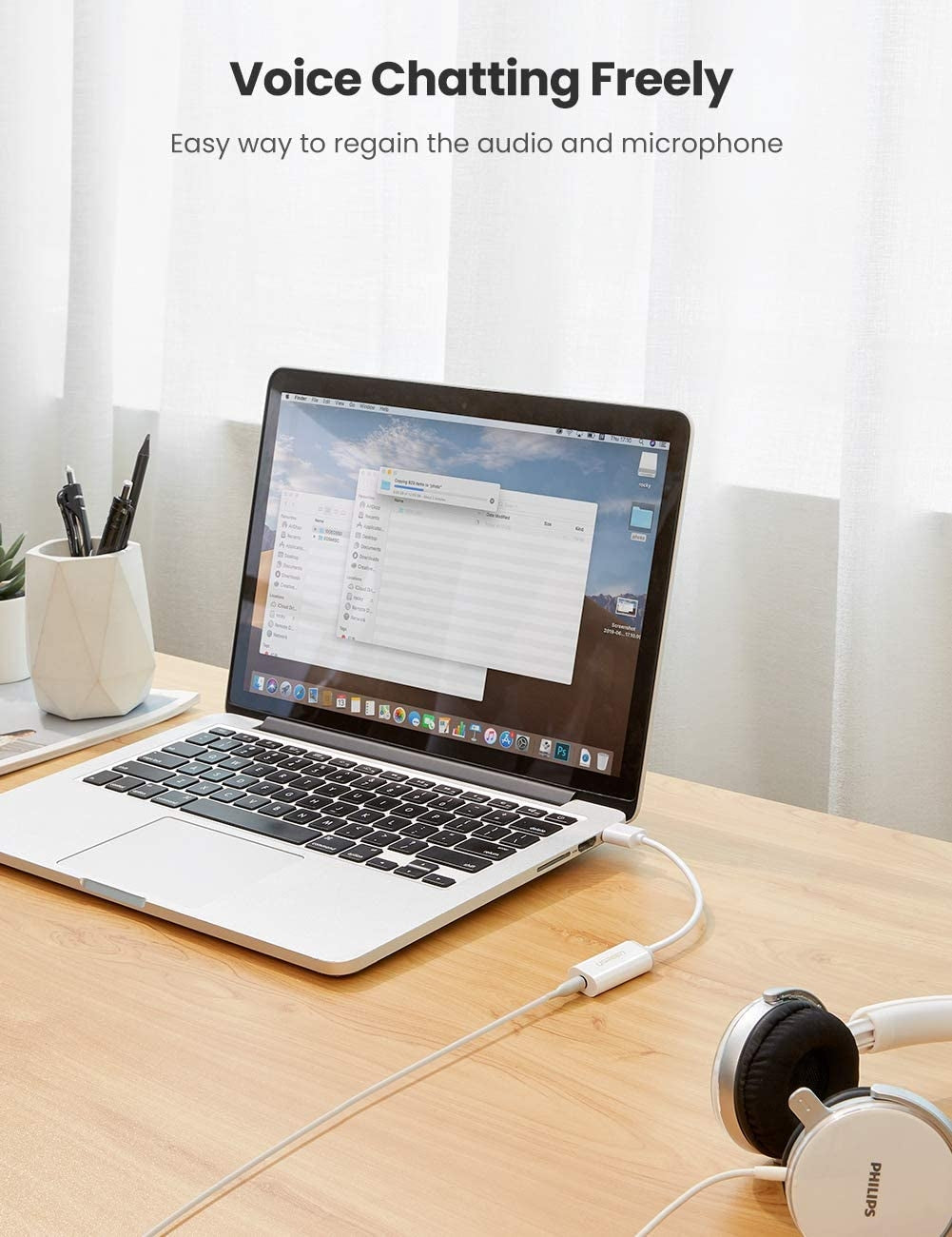 ugreen-usb-a-male-to-3-5-mm-aux-cable-white at www.mallsonline.com.au