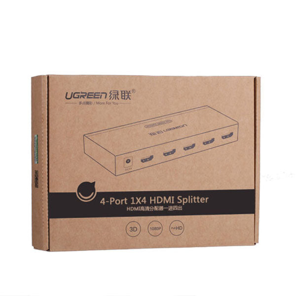 ugreen-1-x-4-hdmi-amplifier-splitter-black-40202 at www.mallsonline.com.au