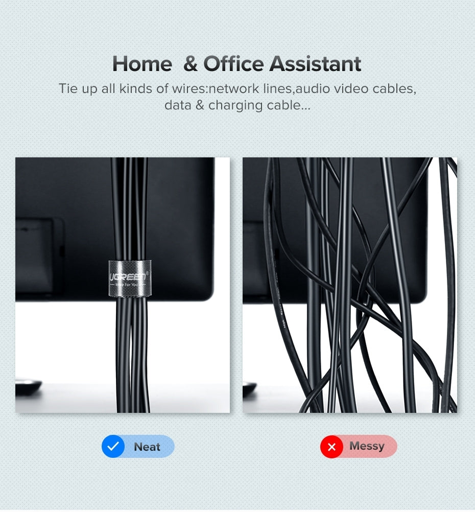 ugreen-40356-cable-organizer-5m-black at www.mallsonline.com.au