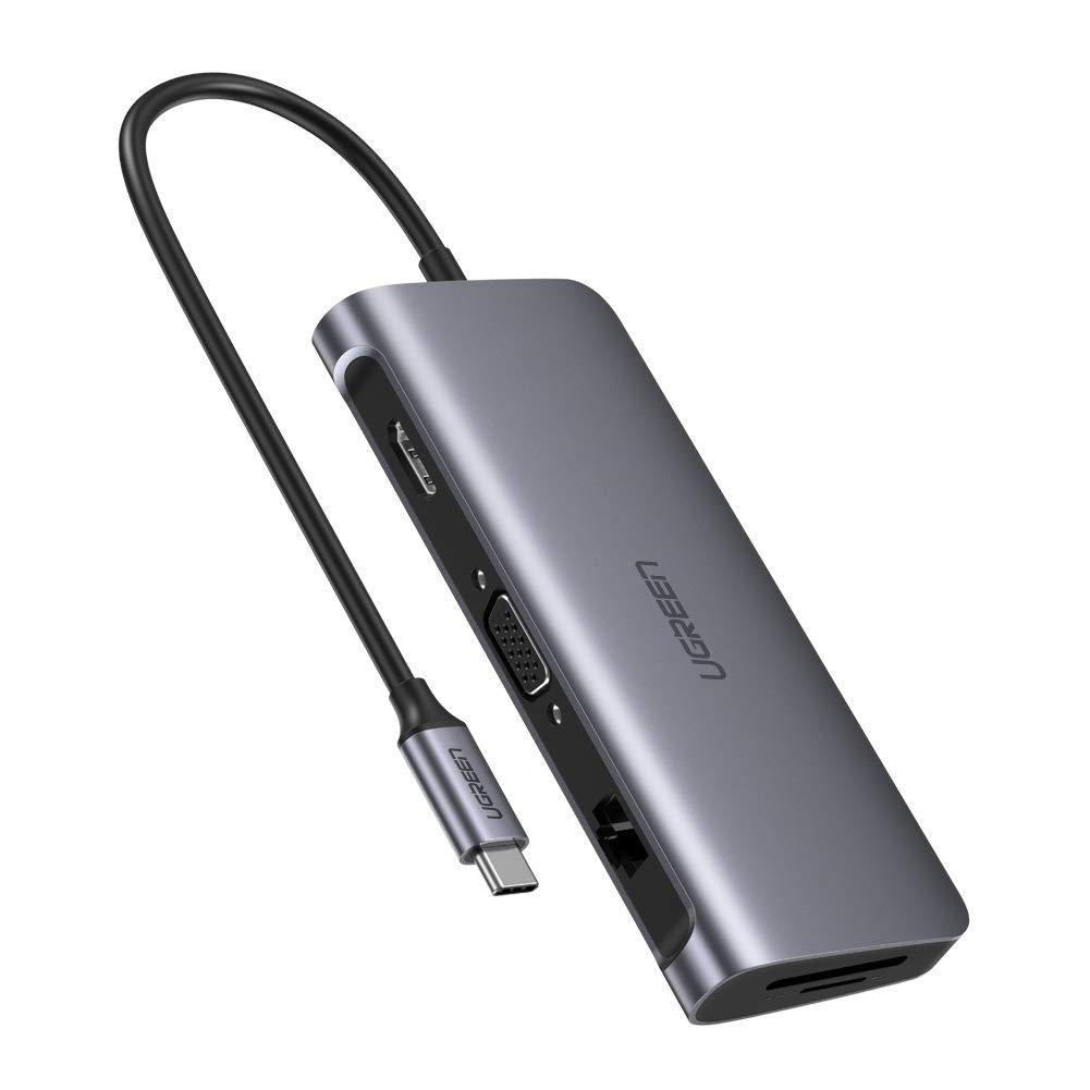 ugreen-type-c-9-in-1-multifunction-adapter-hdmi-vga-gigabit-typec-usb3-0-x-3-sd-tf-40873 at www.mallsonline.com.au