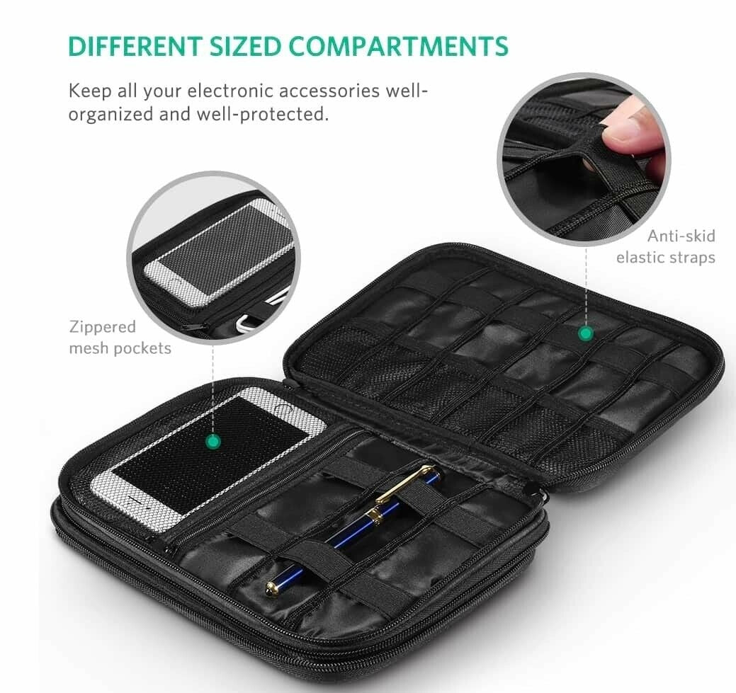 ugreen-50147-double-layer-electronic-accessories-organiser-travel-bag at www.mallsonline.com.au
