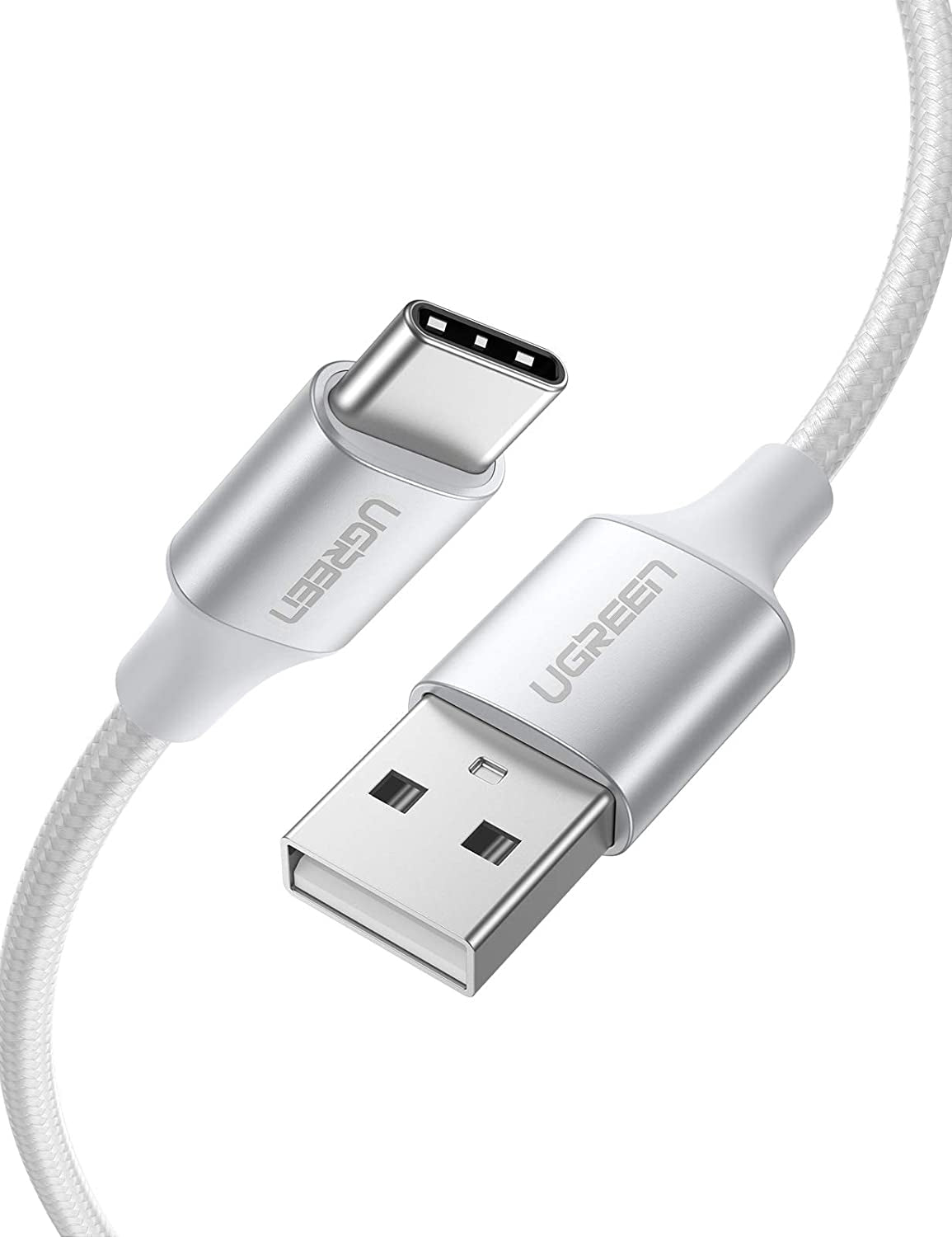 ugreen-60409-usb-a-to-usb-c-charging-cable-3m-silver-white at www.mallsonline.com.au
