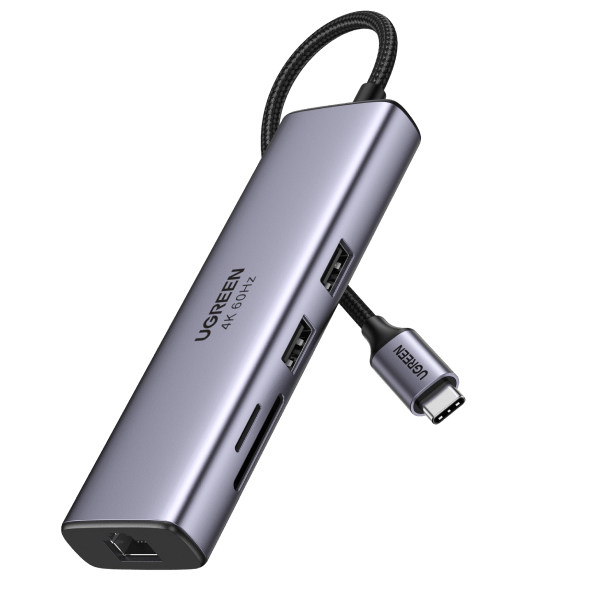 ugreen-60515-usb-c-to-hdmi-ethernet-adapter-with-card-reader at www.mallsonline.com.au