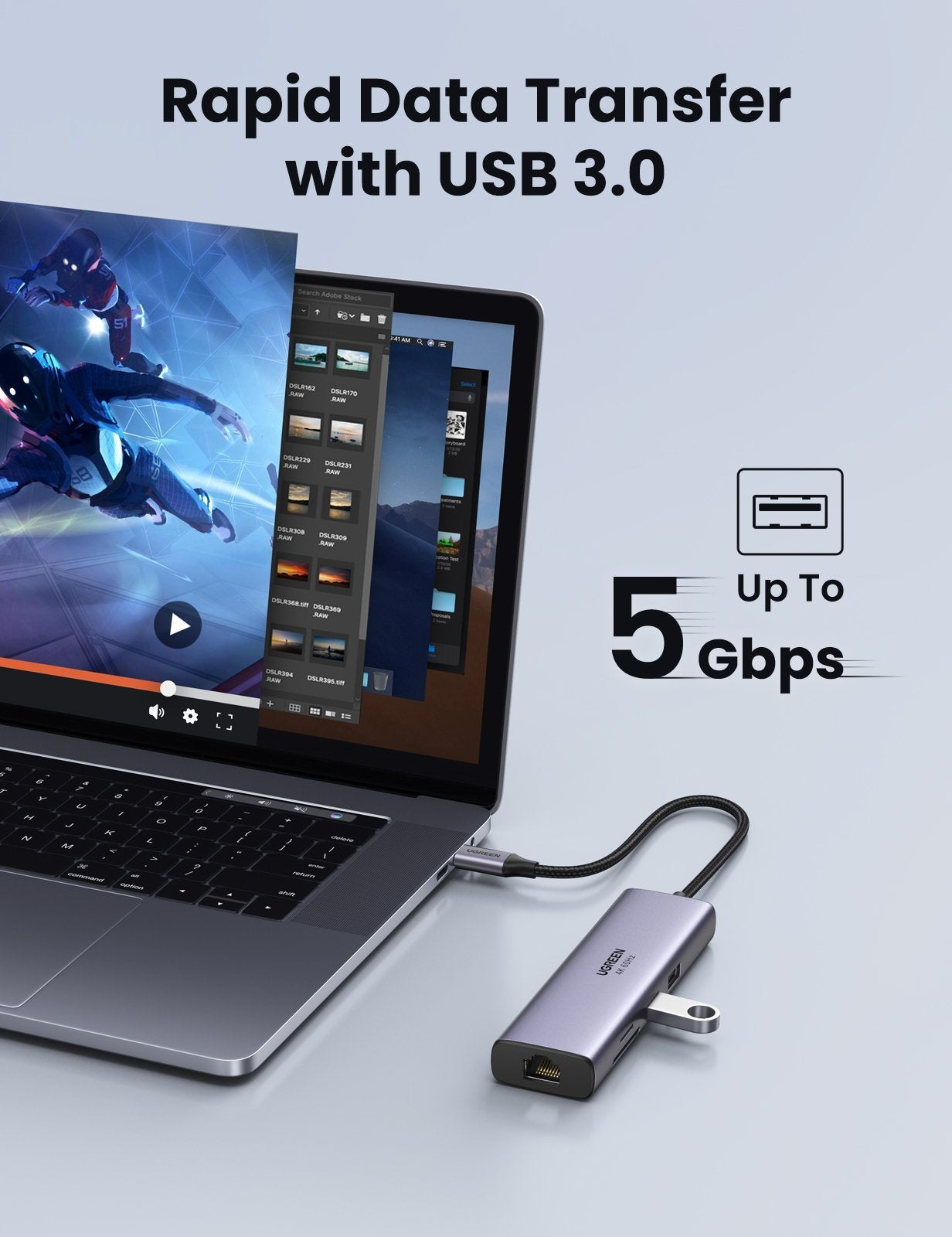 ugreen-60515-usb-c-to-hdmi-ethernet-adapter-with-card-reader at www.mallsonline.com.au
