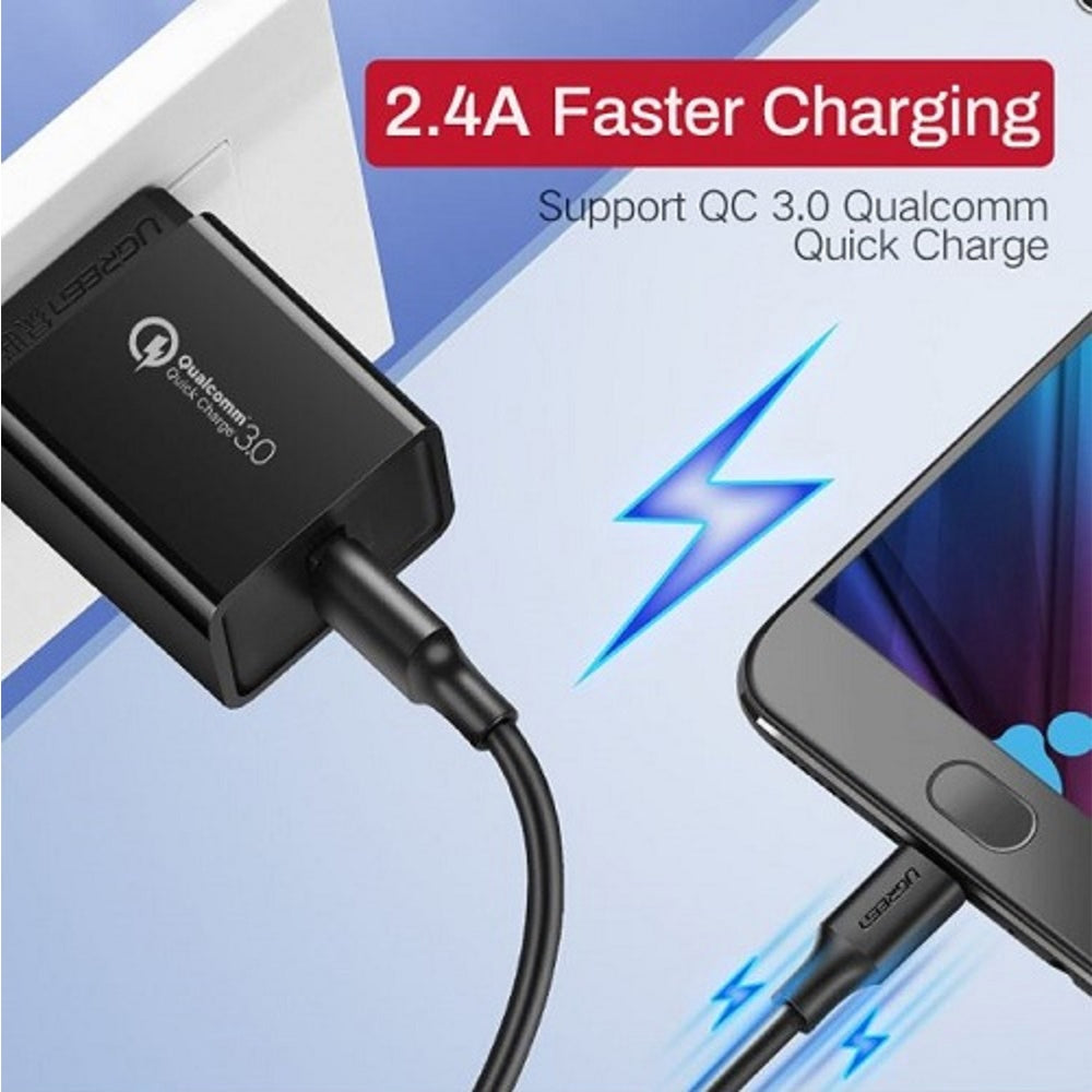 ugreen-usb-2-0-male-to-micro-usb-5-pin-data-cable-black-3m at www.mallsonline.com.au