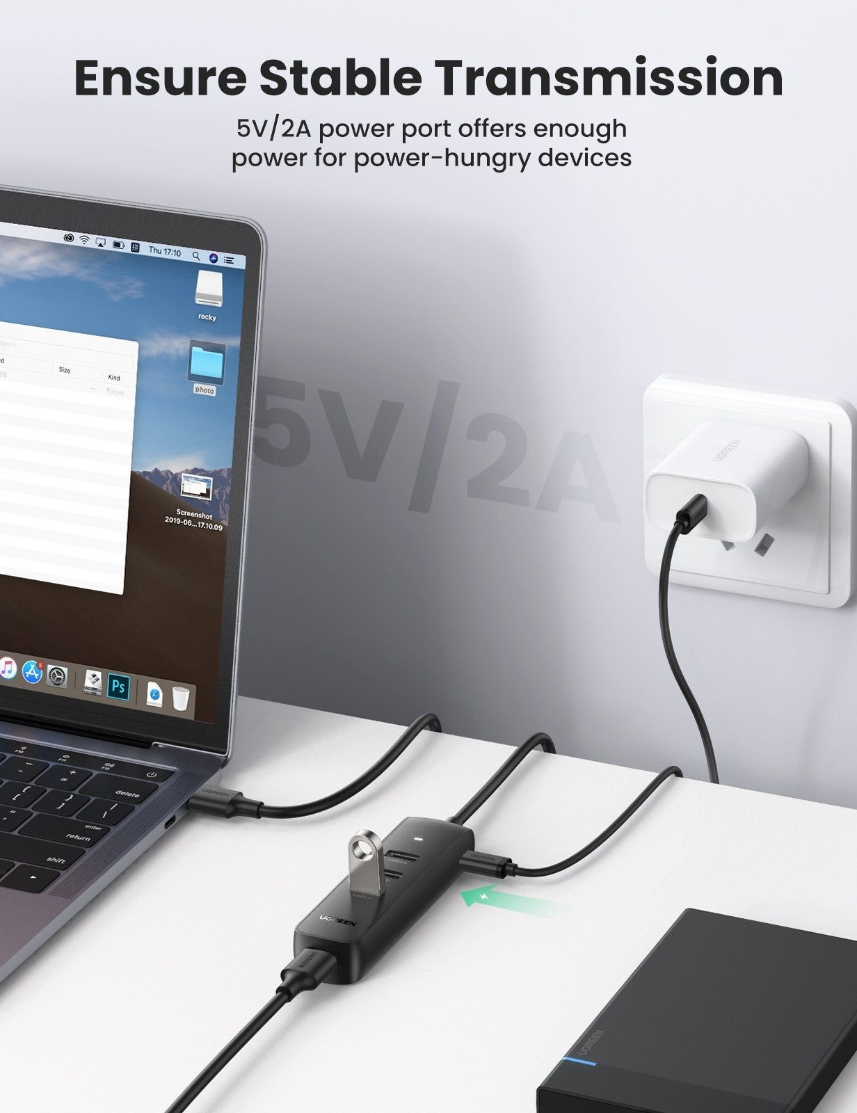 ugreen-80657-usb-3-0-4-port-hub at www.mallsonline.com.au