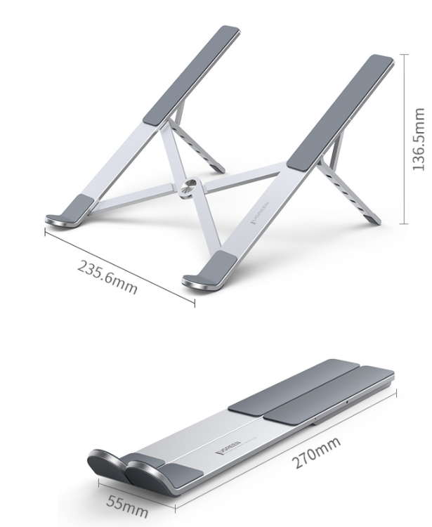 ugreen-90312-foldable-laptop-stand-space-gray at www.mallsonline.com.au