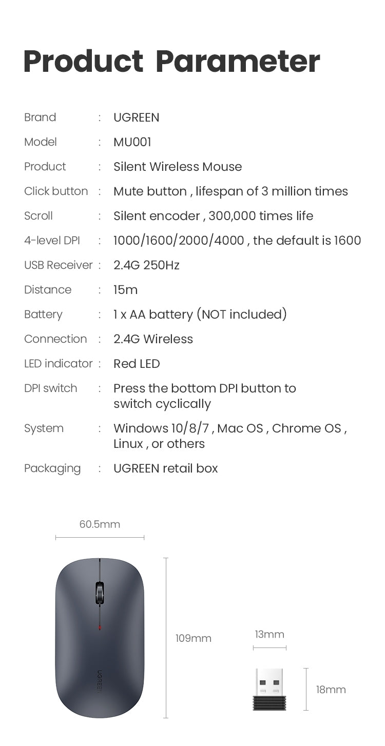 ugreen-90373-slim-2-4g-wireless-mouse at www.mallsonline.com.au
