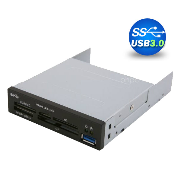 3-5-usb-3-0-all-in-one-internal-card-reader-full-long-metal-with-front-usb-black at www.mallsonline.com.au