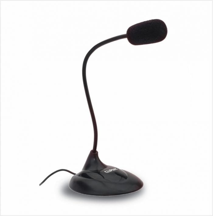 cliptec-multimedia-table-stand-microphone at www.mallsonline.com.au