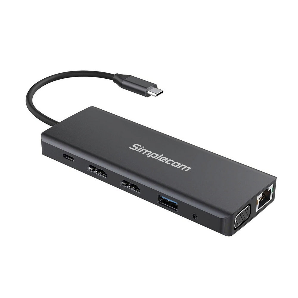 simplecom-chn612-usb-c-12-in-1-multiport-docking-station-dual-hdmi-vga-triple-display-gigabit-lan at www.mallsonline.com.au