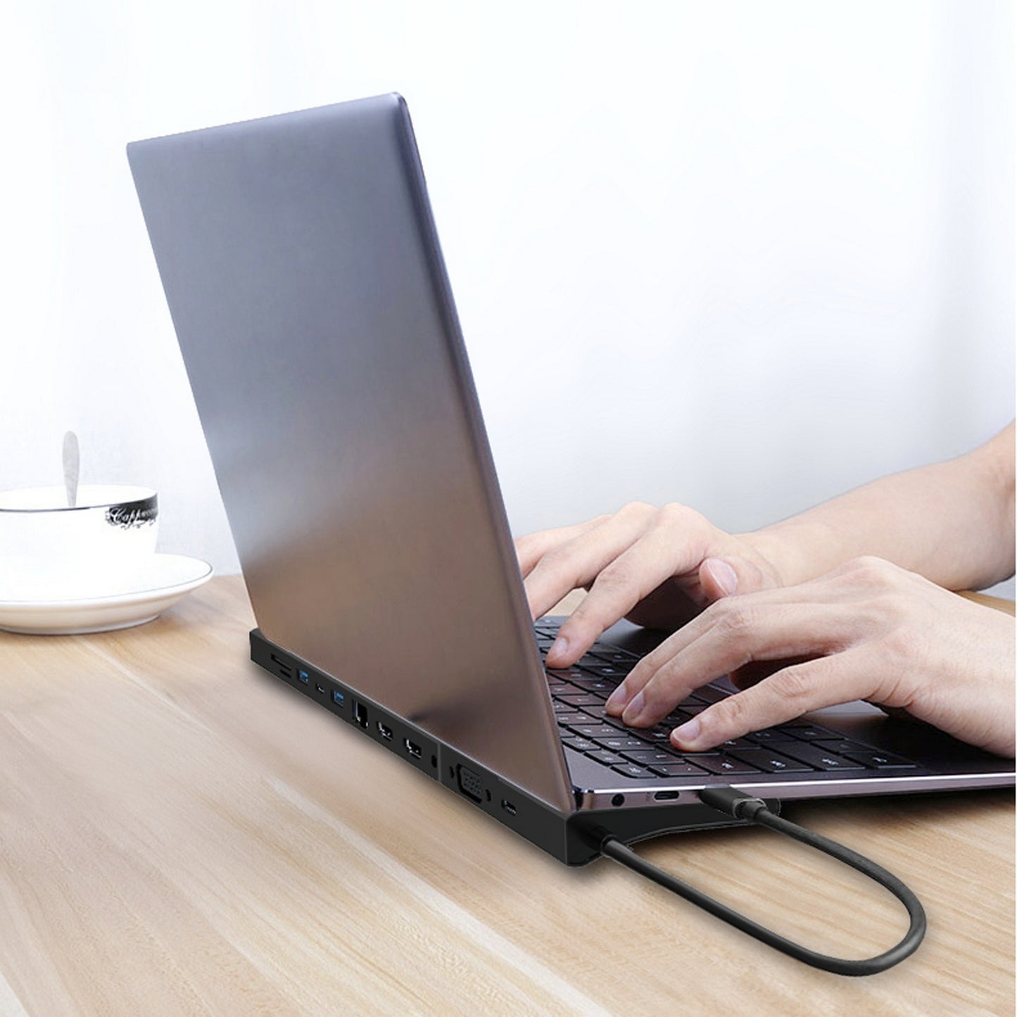 simplecom-chn622-usb-c-12-in-1-multiport-docking-station-laptop-stand-dual-hdmi-vga-triple-display-gigabit-lan at www.mallsonline.com.au