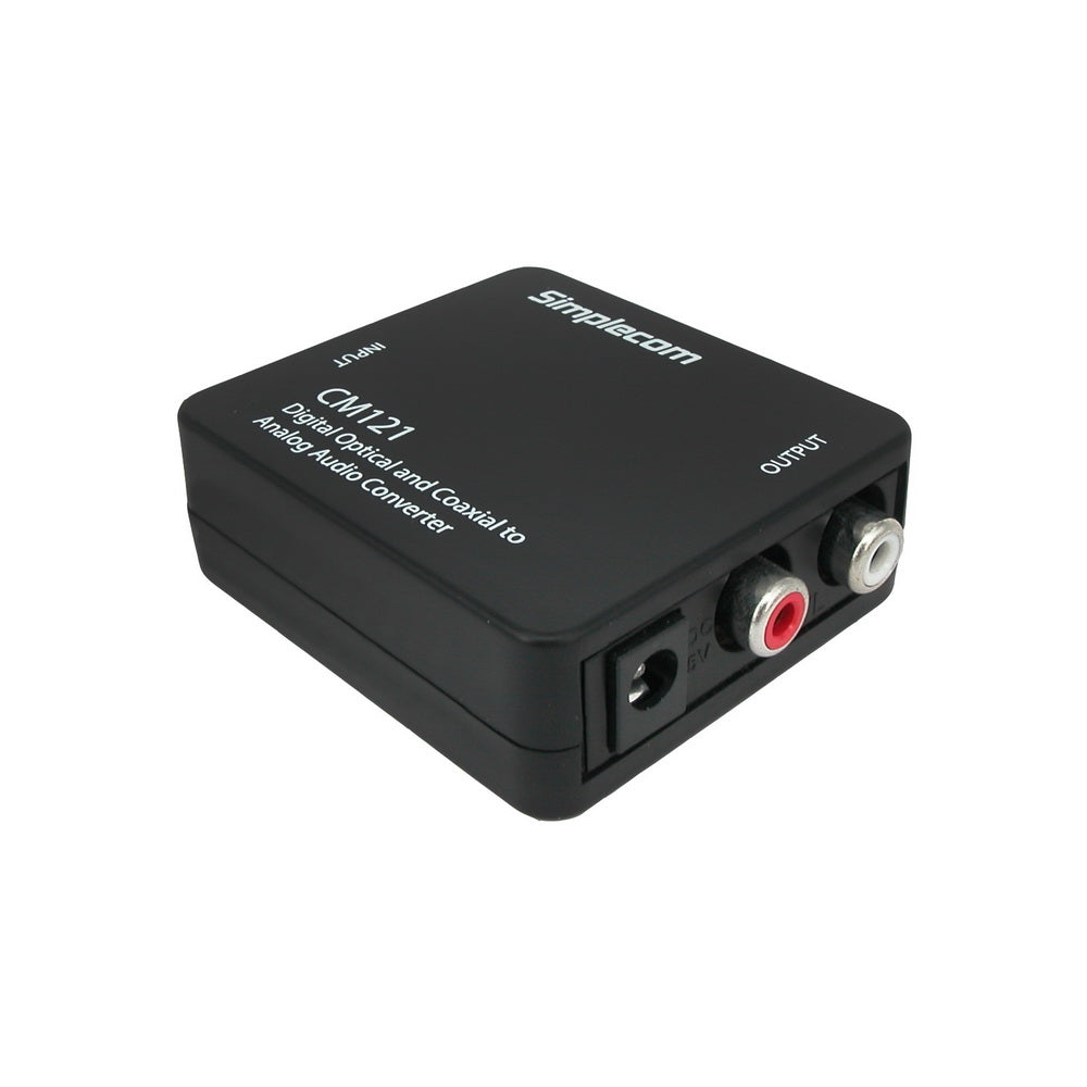 simplecom-cm121-digital-optical-toslink-and-coaxial-to-analog-rca-audio-converter at www.mallsonline.com.au