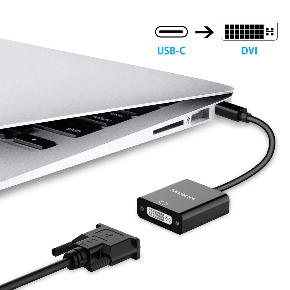simplecom-da103-usb-c-to-dvi-adapter-full-hd-1080p at www.mallsonline.com.au