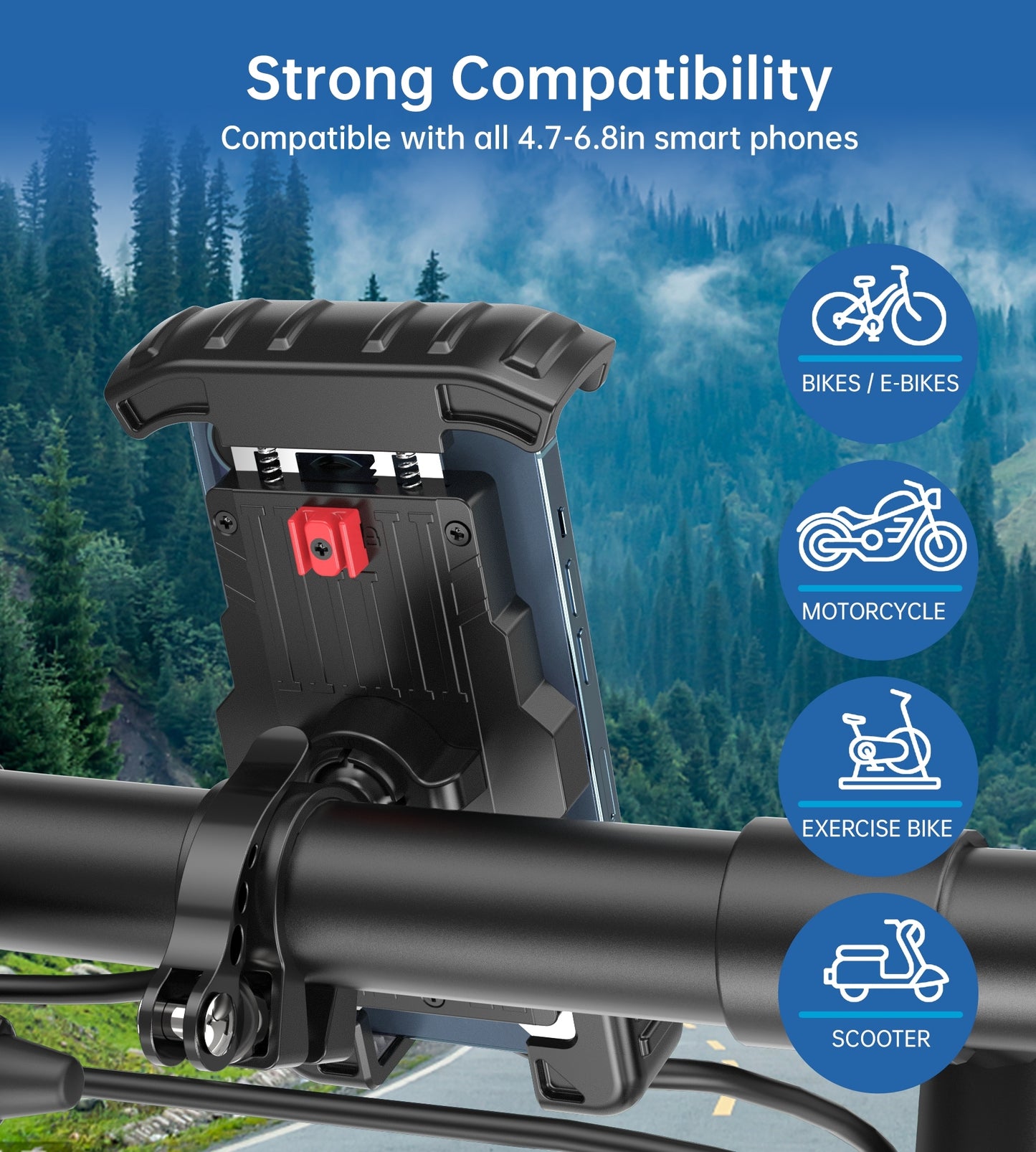 choetech-h067-gn-adjustable-mobile-stand-for-bicycle-green at www.mallsonline.com.au