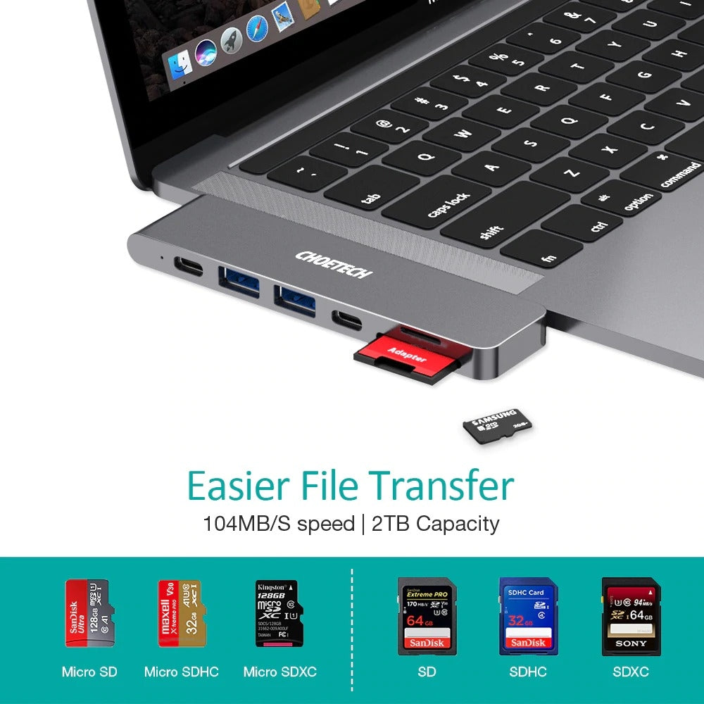 choetech-hub-m14-usb-c-7-in-1-expand-docking-station-hub-for-macbook-pro at www.mallsonline.com.au