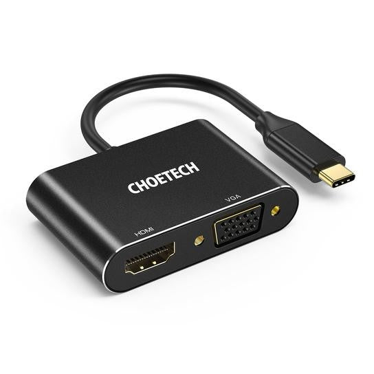 choetech-hub-m17-usb-c-to-hdmi-vga-adapter at www.mallsonline.com.au