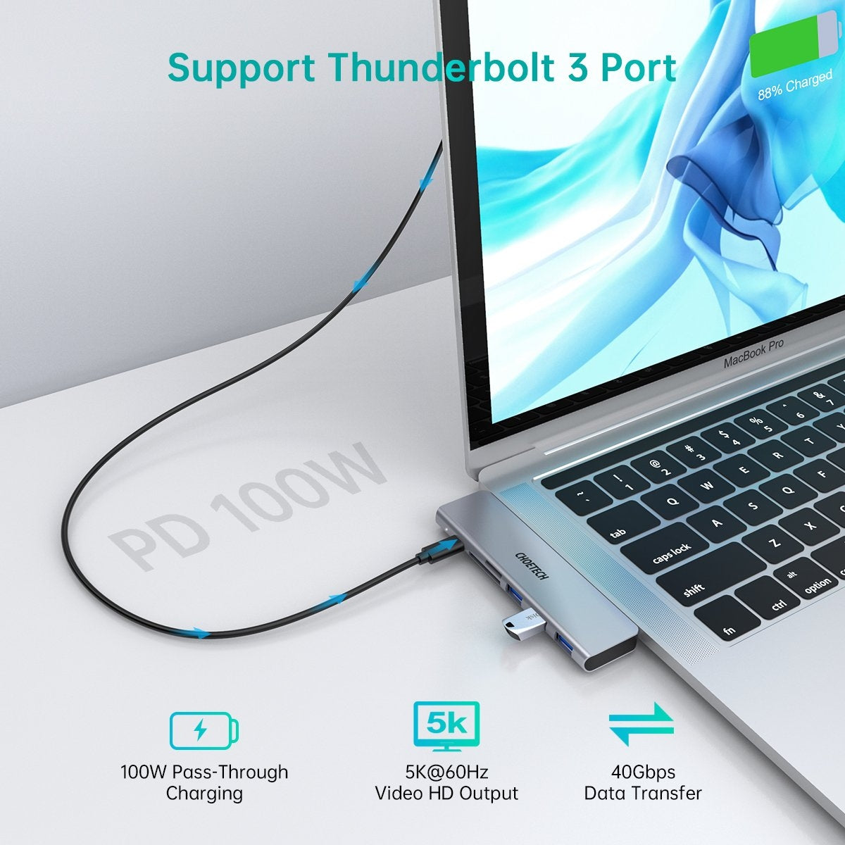 choetech-hub-m23-7-in-1-macbook-pro-usb-adapter at www.mallsonline.com.au