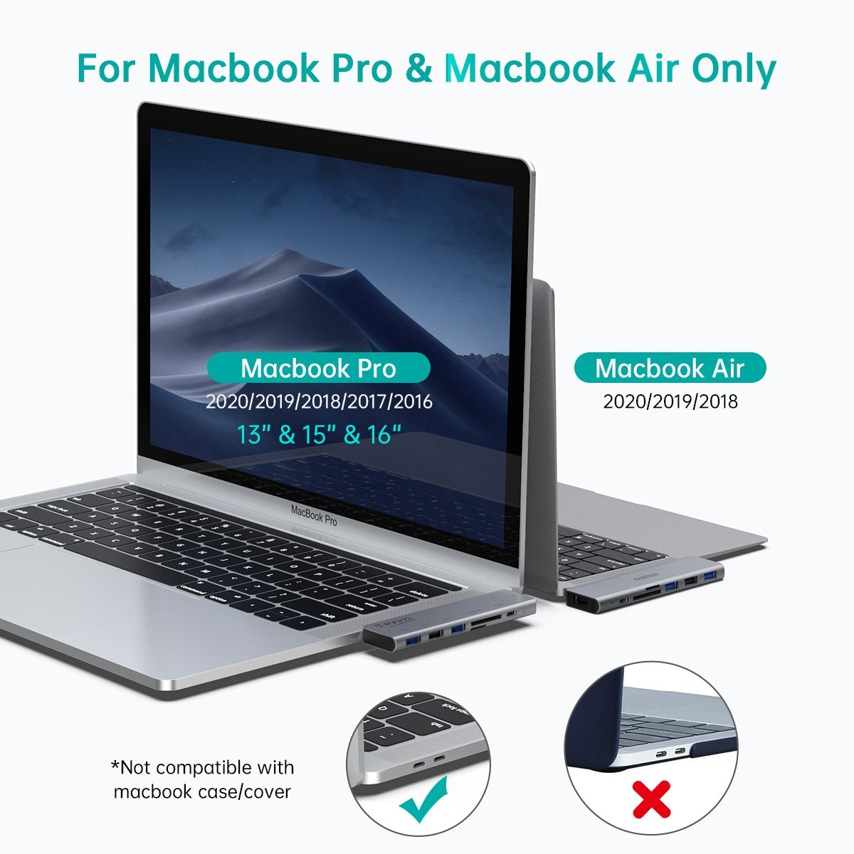 choetech-hub-m23-7-in-1-macbook-pro-usb-adapter at www.mallsonline.com.au