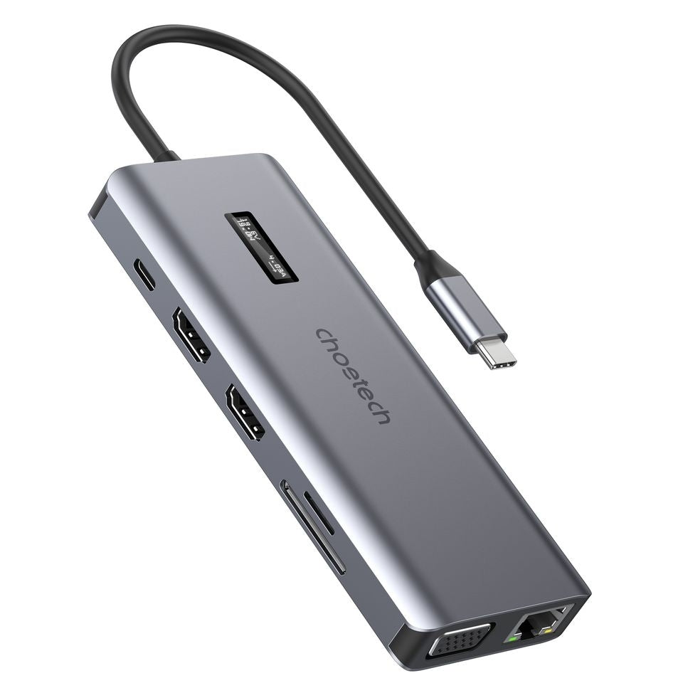 choetech-hub-m26-12-in-1-usb-c-multiport-adapter at www.mallsonline.com.au