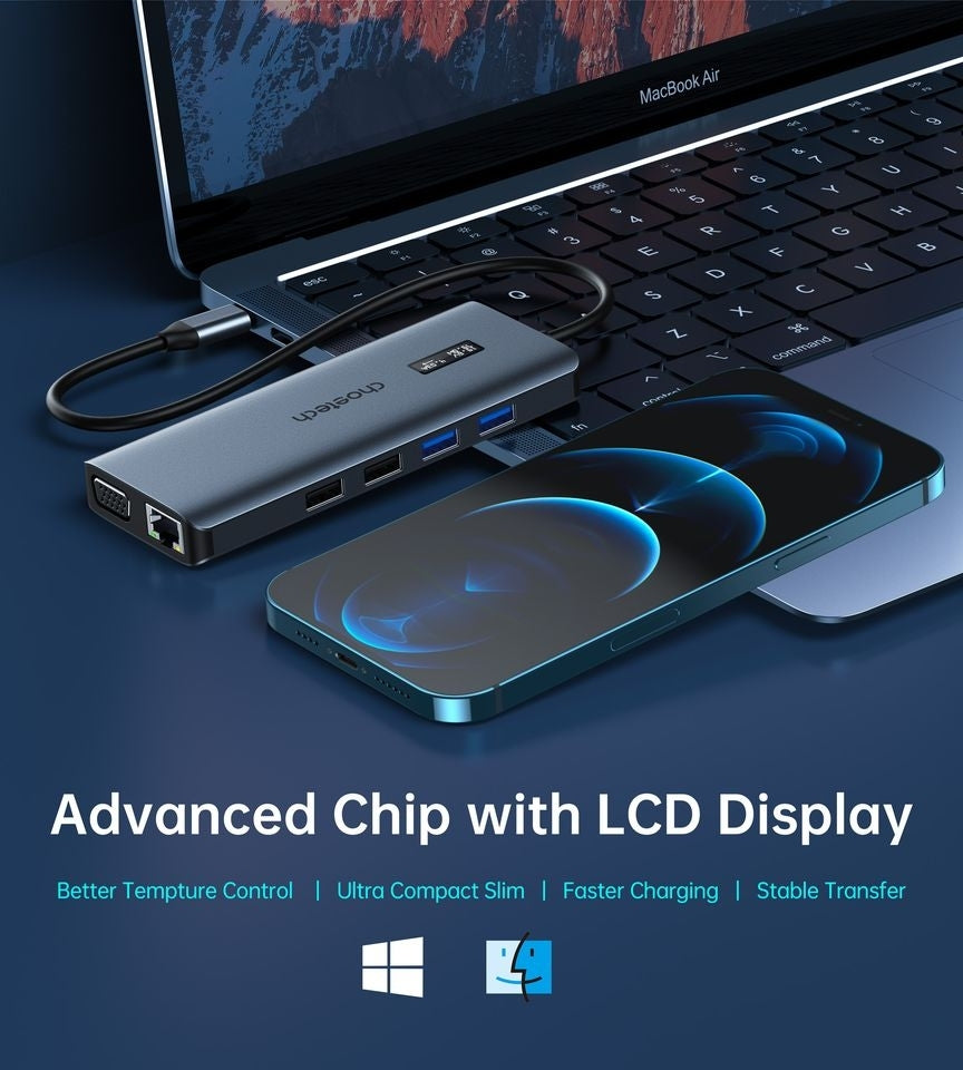 choetech-hub-m26-12-in-1-usb-c-multiport-adapter at www.mallsonline.com.au