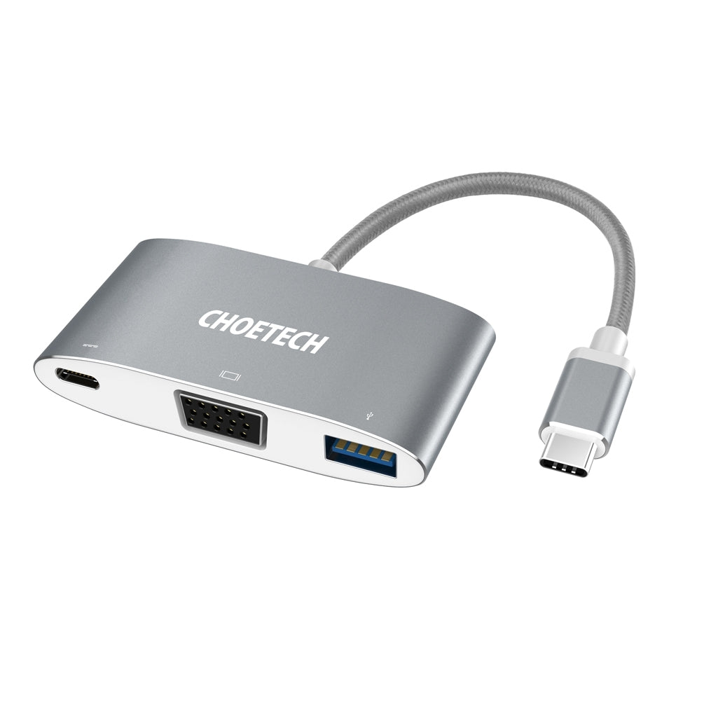 choetech-hub-v02-usb-c-to-vga-usb-multiport-adapter at www.mallsonline.com.au