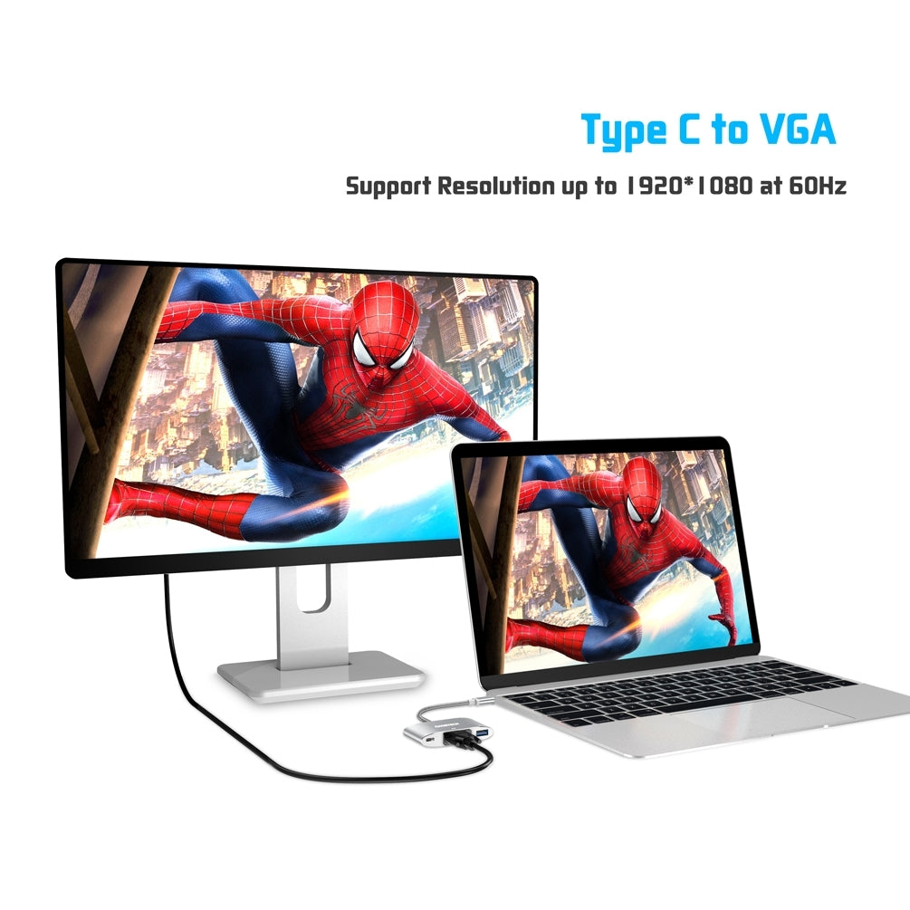 choetech-hub-v02-usb-c-to-vga-usb-multiport-adapter at www.mallsonline.com.au
