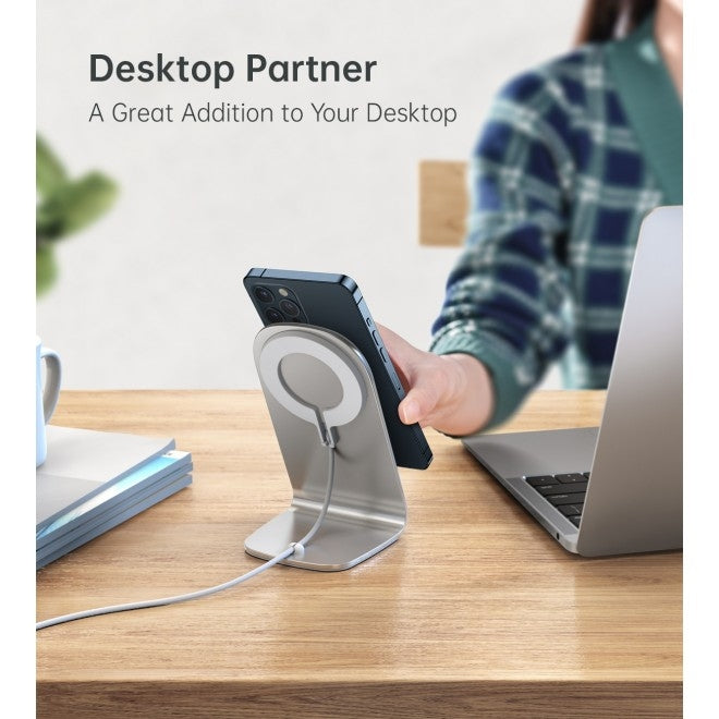 choetech-ma00117-sl-magleap-magnetic-wireless-charger-with-stand-and-ac-adapter at www.mallsonline.com.au