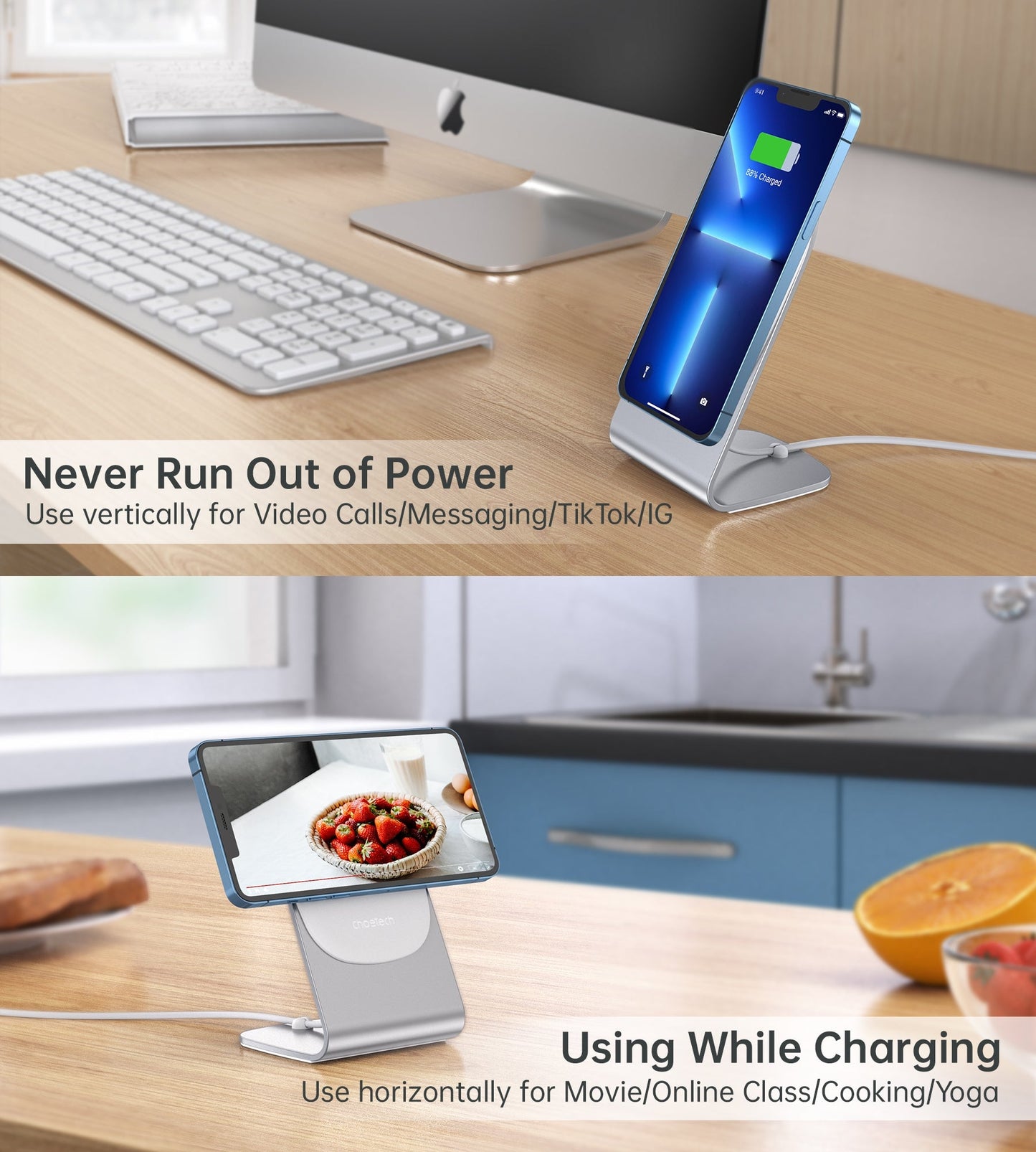 choetech-mix00117sl-magasafe-fast-wireless-charger-stand-holder-for-iphone-13-12-h047-t517 at www.mallsonline.com.au