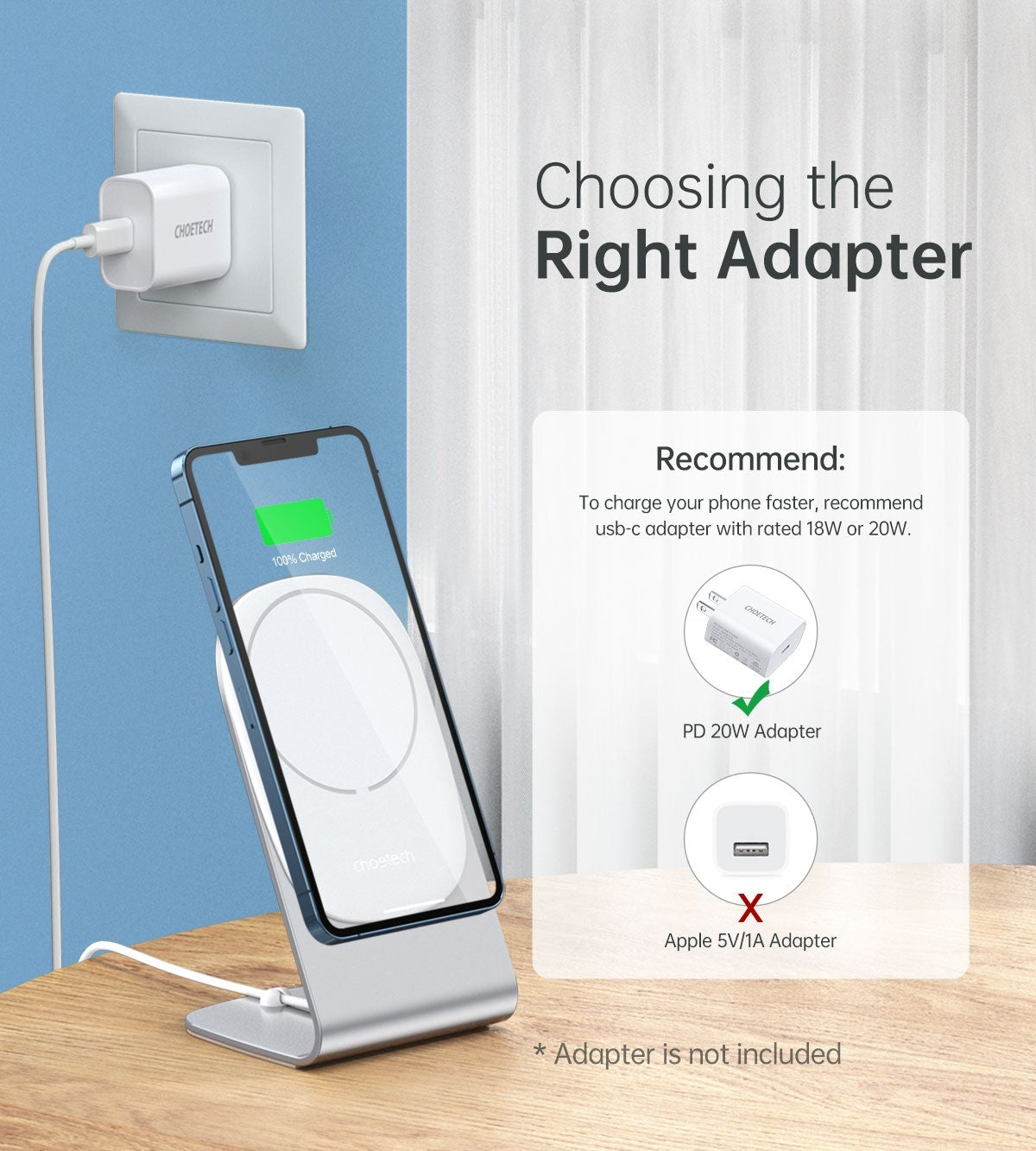 choetech-mix00117sl-magasafe-fast-wireless-charger-stand-holder-for-iphone-13-12-h047-t517 at www.mallsonline.com.au