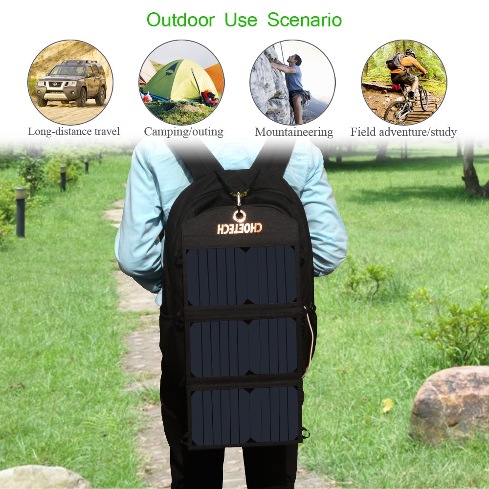 choetech-sc001-19w-portable-solar-panel-charger-sunpower-panels-dual-usb-charger-for-camping-rv-outdoors at www.mallsonline.com.au