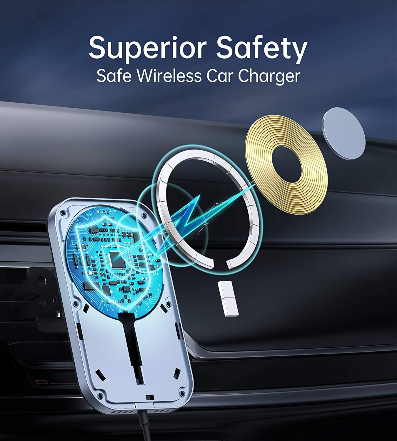 choetech-t200f-201-15w-magleap-magnetic-wireless-car-charger-holder-with-1m-cable at www.mallsonline.com.au