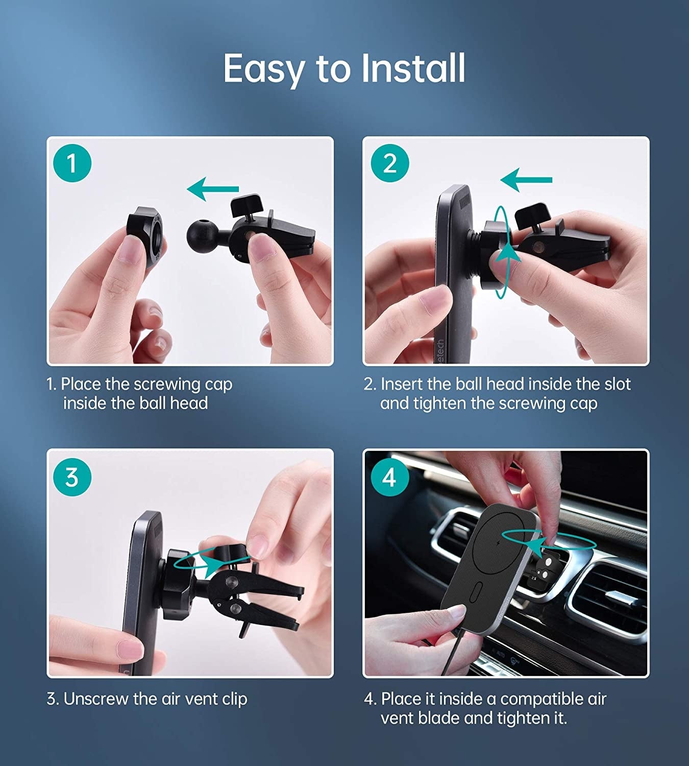 choetech-t200f-201-15w-magleap-magnetic-wireless-car-charger-holder-with-1m-cable at www.mallsonline.com.au