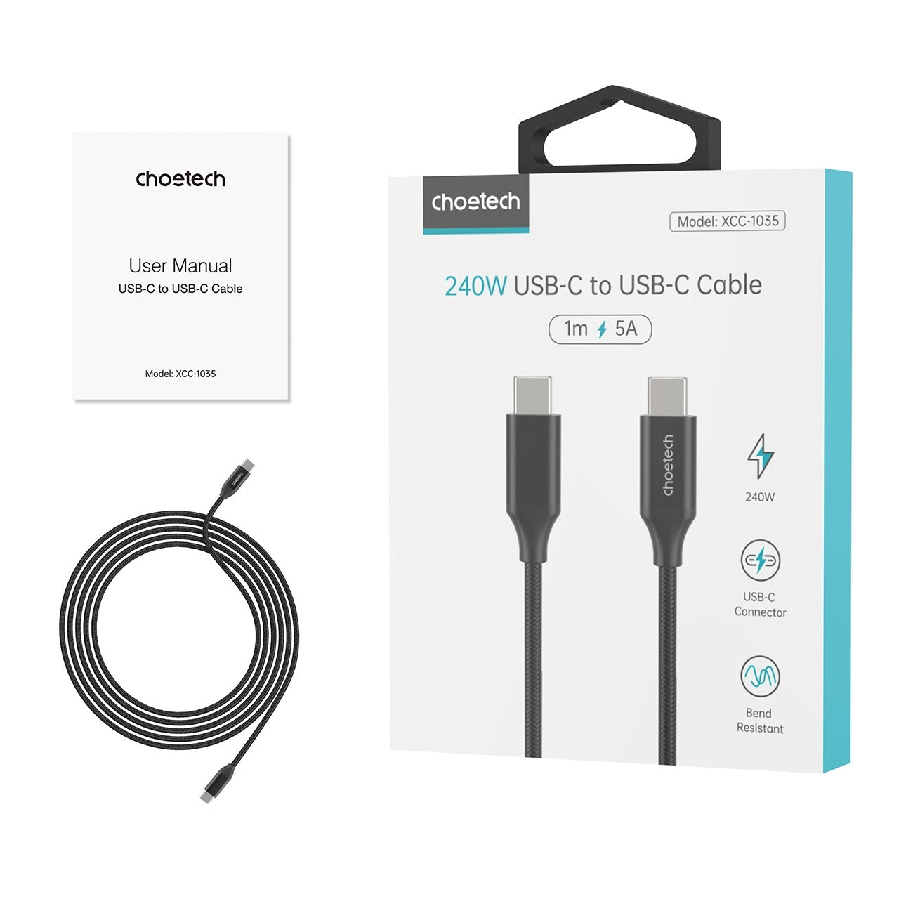 choetech-xcc-1036-usb-c-m-to-m-pd3-1-240w-super-fast-charging-cable-2m www.mallsonline.com.au