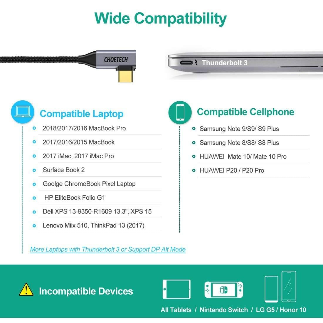choetech-xch-1803-usb-c-to-hdmi-braided-cable-4k-60hz at www.mallsonline.com.au