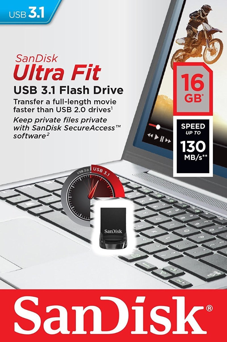 sandisk-16gb-cz430-ultra-fit-usb-3-1-sdcz430-016g at www.mallsonline.com.au
