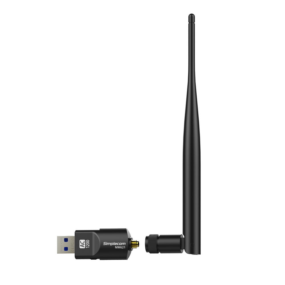 simplecom-nw621-ac1200-wifi-dual-band-usb-adapter-with-5dbi-high-gain-antenna at www.mallsonline.com.au