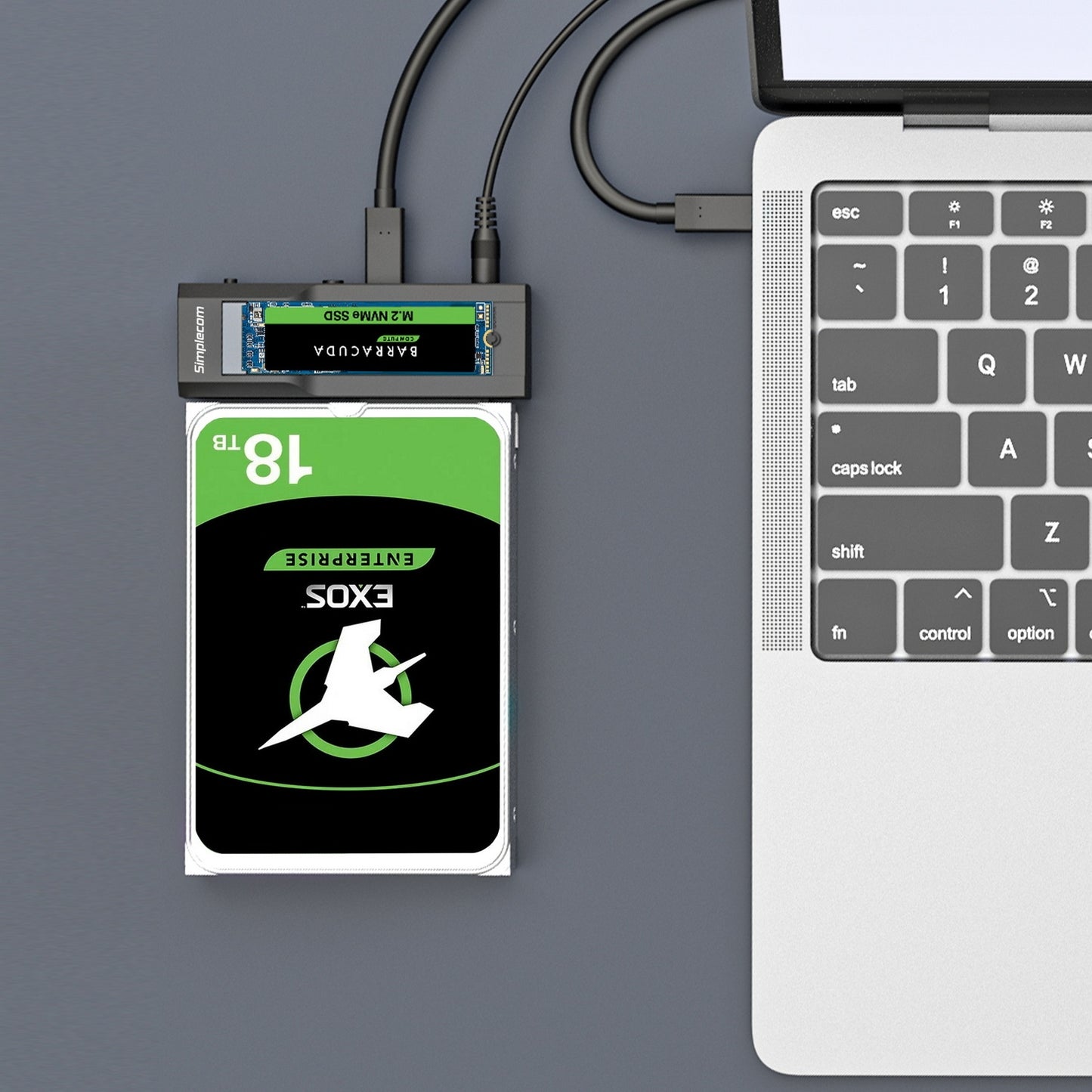 simplecom-sa536-usb-to-m-2-and-sata-2-in-1-adapter-for-2-5-3-5-hdd-nvme-sata-m-2-ssd-with-power-supply-usb-3-2-gen2-10gbps at www.mallsonline.com.au